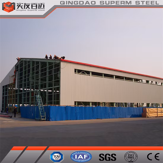Light Steel Structure for Prefabricated Metal Customized Construction Factory Portal Frame Processing Workshop Building